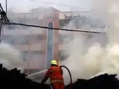 Kantin Universitas Pamulang Terbakar Kantin Universitas Pamulang Terbakar
