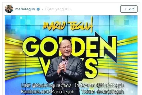 Mario Teguh Umumkan Pensiun dari Tayangan Televisi Mario Teguh Umumkan Pensiun dari Tayangan Televisi