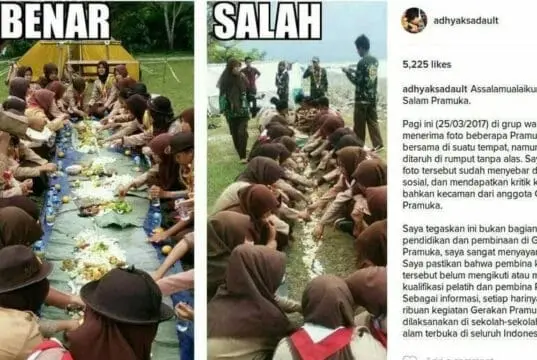 Anggota Pramuka Makan di Atas Tanah di Tangerang Jadi Viral di Media Sosial Anggota Pramuka Makan di Atas Tanah di Tangerang Jadi Viral di Media Sosial