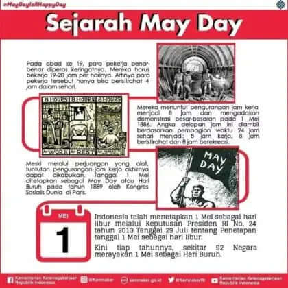 Menaker: Rayakan Hari Buruh Internasional dengan Kegiatan Positif