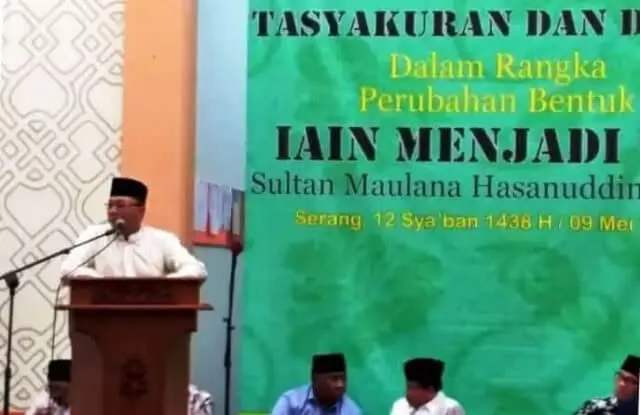 Zulkifli Hasan Hadiri Tasyakuran IAIN Banten Jadi UIN Zulkifli Hasan Hadiri Tasyakuran IAIN Banten Jadi UIN
