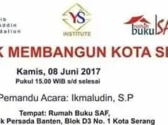 Rumah Buku SAF Gelar Rembuk Membangun Kota Serang