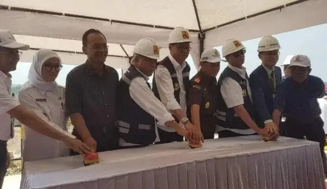 Menteri Basuki Resmikan Pengalihan Sungai Ciberang ke Bendungan Karian Lebak Menteri Basuki Resmikan Pengalihan Sungai Ciberang ke Bendungan Karian Lebak