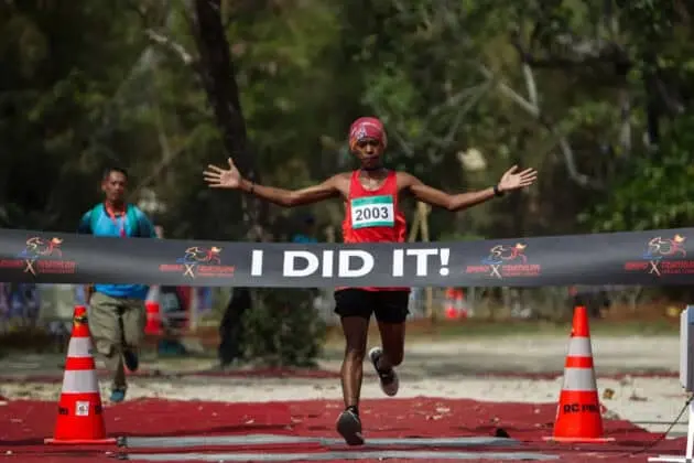 Fauzi Fannyla Ukir Prestasi Tercepat di Ajang Rhino X Triathlon