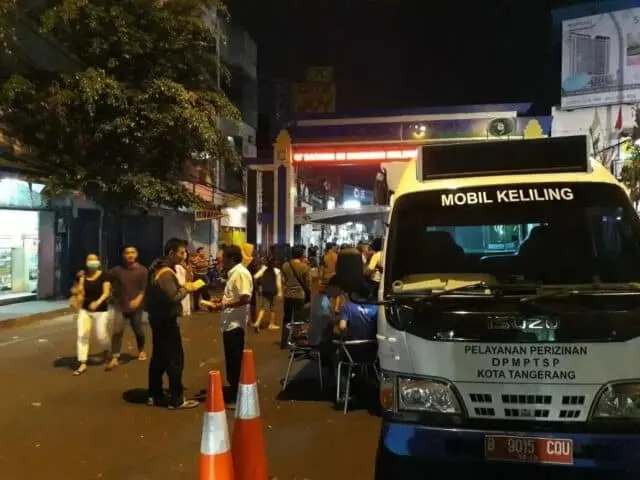 Ada Mobil Pelayanan Perizinan di Culinary Night Pasar Lama Kota Tangerang Ada Mobil Pelayanan Perizinan di Culinary Night Pasar Lama Kota Tangerang