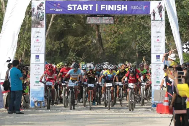 Rangkaian Rhino X-Tri Hari Kedua, Gubernur Banten Lepas Peserta MTB XCM, Balap Sepeda Lintas Alam Rangkaian Rhino X-Tri Hari Kedua, Gubernur Banten Lepas Peserta MTB XCM, Balap Sepeda Lintas Alam