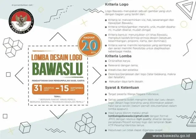 Ayo! Ikut Lomba Desain Logo Bawaslu Ayo! Ikut Lomba Desain Logo Bawaslu