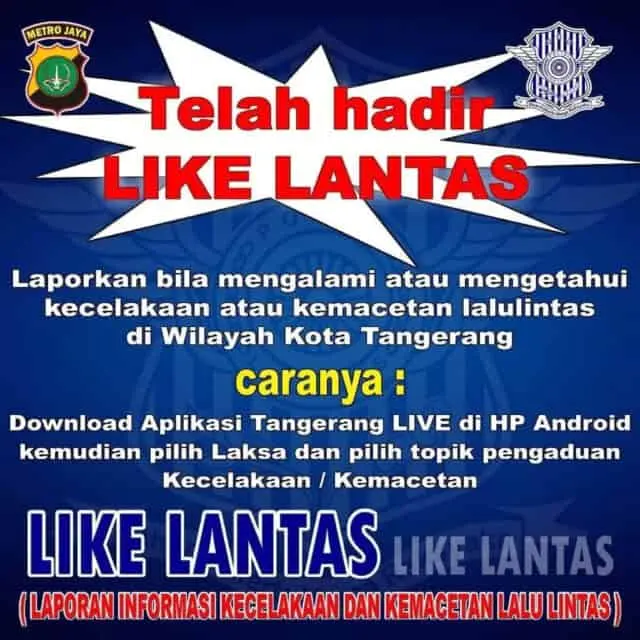 Polrestro Tangerang Kota Sajikan Aplikasi Online Atasi Kemacetan dan Kecelakaan Lalu Lintas Polrestro Tangerang Kota Sajikan Aplikasi Online Atasi Kemacetan dan Kecelakaan Lalu Lintas