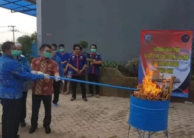 Ganja 3,2 Kilogram Dimusnahkan BNN Banten
