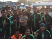 Kapolsek Ciledug Blusukan Temui Pengendara Ojek Online