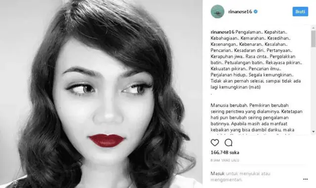 Satu Tahun Pakai Jilbab, Kini Rina Nose Buka Hijab. Ada Apa? Satu Tahun Pakai Jilbab, Kini Rina Nose Buka Hijab. Ada Apa?