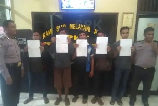 Polsek Karawaci Ringkus Lima Preman dan Dua Debt Collector Polsek Karawaci Ringkus Lima Preman dan Dua Debt Collector