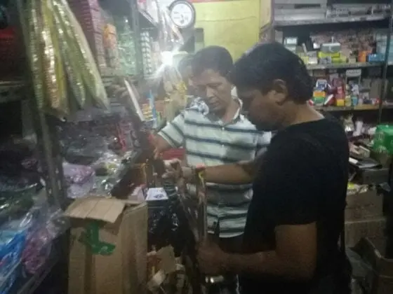 Polsek Karawaci Razia Petasan dan Kembang Api
