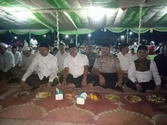Di Atas Panggung PHBI Maulid Nabi Muhammad SAW, Kapolsek Karawaci Sampaikan Bahaya Narkoba