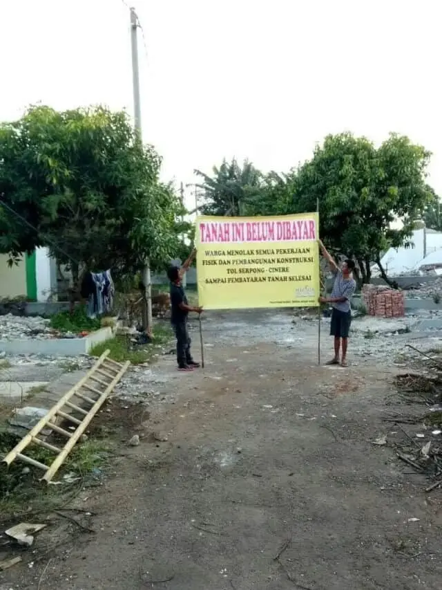 Tanah Belum Dibayar, Warga Perumahan Merida Dream Home Tolak Proyek Pembangunan Tol Serpong-Cinere Tanah Belum Dibayar, Warga Perumahan Merida Dream Home Tolak Proyek Pembangunan Tol Serpong-Cinere