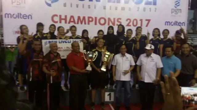 Tim Voli Putri Bank Jatim Rebut Gelar Juara PGN Livoli Divisi Utama 2017 Tim Voli Putri Bank Jatim Rebut Gelar Juara PGN Livoli Divisi Utama 2017