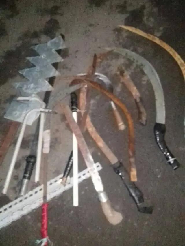 Pelajar Diringkus Polisi Tawuran Bawa Golok Babi, Pedang, Celurit dan Kelewang 
