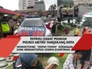 Kaum Pria Shalat Jumat, Polwan Cantik Berpatroli Mengayomi Warga Kota Tangerang Kaum Pria Shalat Jumat, Polwan Cantik Berpatroli Mengayomi Warga Kota Tangerang