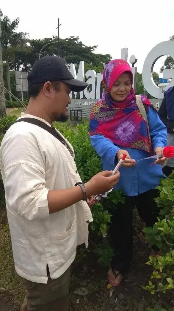 Posraya Indonesia Kabupaten Tangerang Sebar Bunga Dukung Zaki-Romli