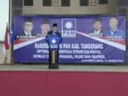 Gelar Rakerda PAN, Zulkifli Hasan Beri Dukungan Calon Bupati Zaki Iskandar