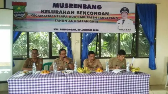 Musrenbang di Kelurahan Bencongan Targetkan Infrastruktur Jalan Lingkungan Musrenbang di Kelurahan Bencongan Targetkan Infrastruktur Jalan Lingkungan