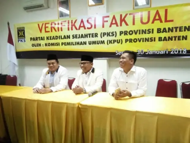 PKS Banten Dinyatakan Lolos Verifikasi Faktual PKS Banten Dinyatakan Lolos Verifikasi Faktual