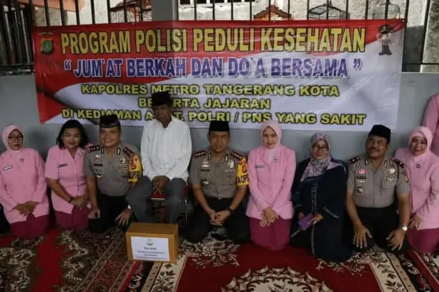 Polres Metro Tangerang Kota Gelar Jum&rsquo;at Berkah dan Polisi Peduli Kesehatan
