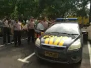 Kapolsek Neglasari Teliti Periksa Kendaraan Dinas Patroli
