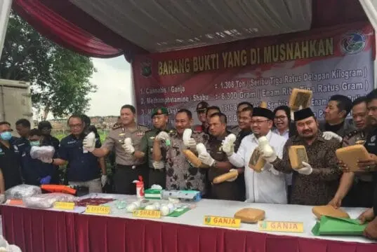 Polrestro Jakarta Barat Gelar Pemusnahan Narkoba Polrestro Jakarta Barat Gelar Pemusnahan Narkoba