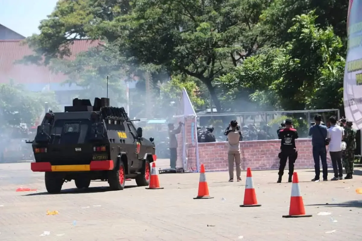 Kapolda Banten Beri Apresiasi Latihan Tripatra Sispam Kota Serang