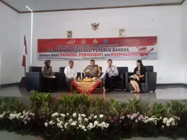 Peringati HUT Bhayangkari, Kapolres Serang Ingatkan Pelajar Bahaya Narkoba Peringati HUT Bhayangkari, Kapolres Serang Ingatkan Pelajar Bahaya Narkoba