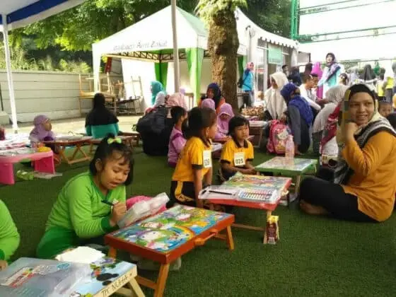 Antusias Ribuan Peserta Lomba Porseni Tingkat Paud dan TK Se-Kecamatan Karang Tengah Begitu Meriah