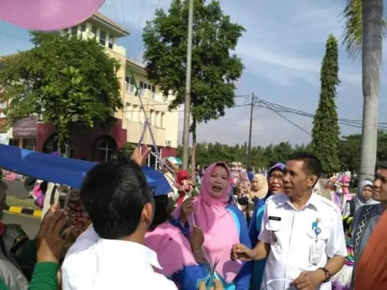 Antusias Ribuan Peserta Lomba Porseni Tingkat Paud dan TK Se-Kecamatan Karang Tengah Begitu Meriah