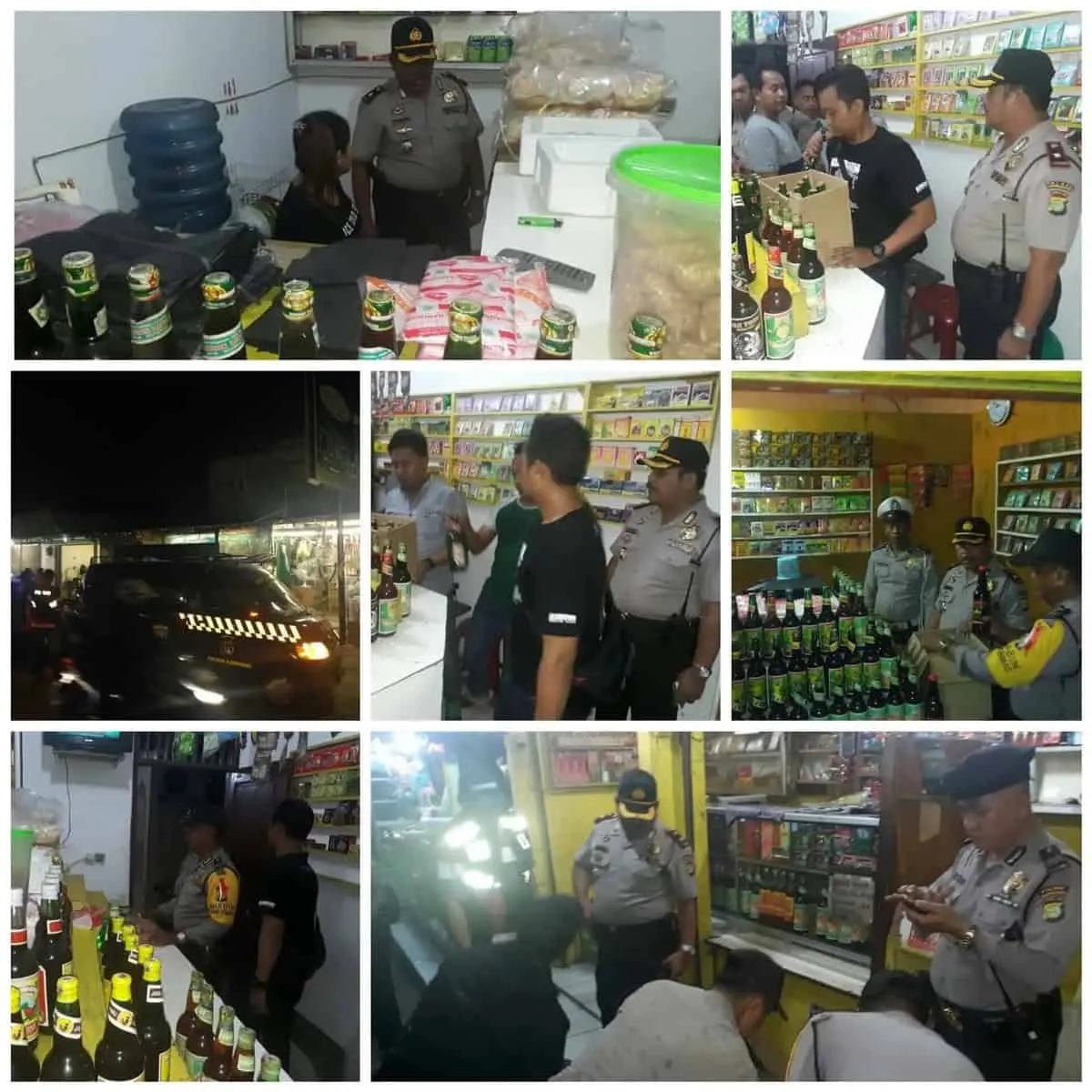 Gelar Operasi Cipta Kondisi, Polsek Karawaci Sita Puluhan Botol Miras