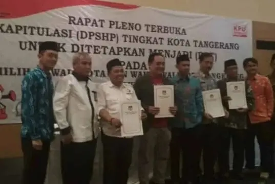 Pleno Terbuka KPU Kota Tangerang Tetapkan Jumlah DPT Sebanyak 1.027.522 Pleno Terbuka KPU Kota Tangerang Tetapkan Jumlah DPT Sebanyak 1.027.522