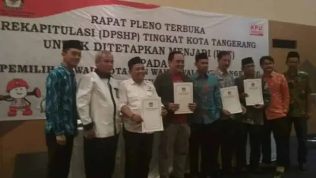 Pleno Terbuka KPU Kota Tangerang Tetapkan Jumlah DPT Sebanyak 1.027.522 Pleno Terbuka KPU Kota Tangerang Tetapkan Jumlah DPT Sebanyak 1.027.522