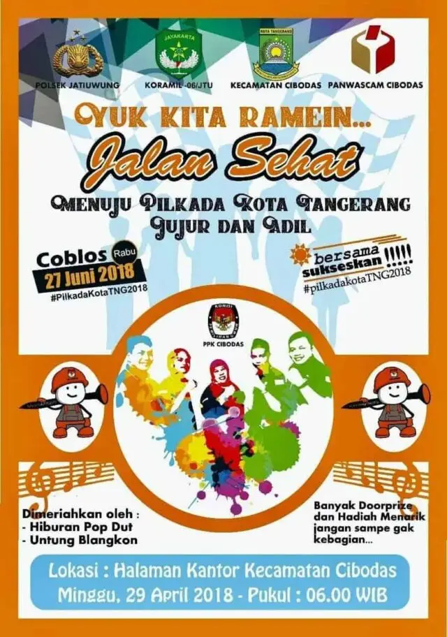 PPK Cibodas Ajak Masyarakat Mencoblos dengan Jalan Sehat Berhadiah PPK Cibodas Ajak Masyarakat Mencoblos dengan Jalan Sehat Berhadiah