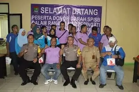 Sambut May Day, Polresta Tangerang Gelar Aksi Donor Darah Sambut May Day, Polresta Tangerang Gelar Aksi Donor Darah