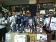 Ribuan Botol Miras Terjaring Satpol PP Kota Tangerang Ribuan Botol Miras Terjaring Satpol PP Kota Tangerang