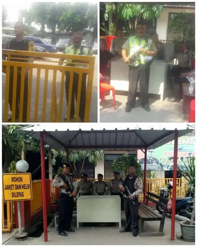 Polisi Perketat Pengamanan Bagi Masyarakat Yang Datang Ke Mapolsek Jatiuwung Polisi Perketat Pengamanan Bagi Masyarakat Yang Datang Ke Mapolsek Jatiuwung