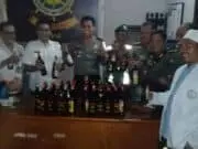 Sita 172 Botol Miras, Polsek Kelapa Dua dan Trantib Gelar Operasi Pekat