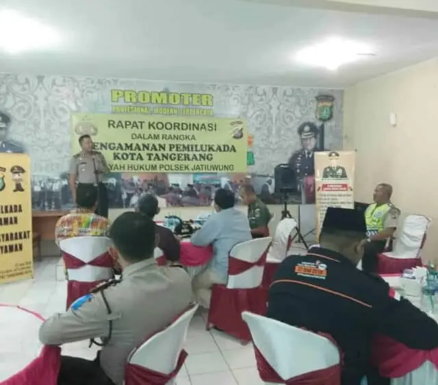 Polsek Jatiuwung Gelar Rakor Pengamanan Pemilukada Kota Tangerang
