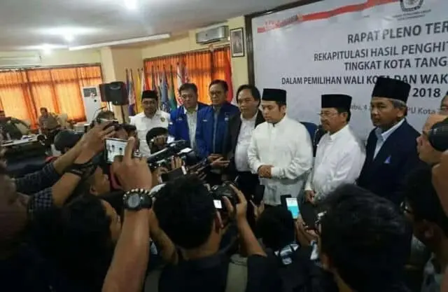 Hasil Perolehan Pilkada Kota Tangerang, Pasangan Arief-Sachrudin Menang 85,80 Persen Suara Hasil Perolehan Pilkada Kota Tangerang, Pasangan Arief-Sachrudin Menang 85,80 Persen Suara