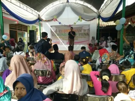 Pentas Seni Meriahkan Peresmian Gedung PAUD Pena Desa Sindang Sono Kabupaten Tangerang