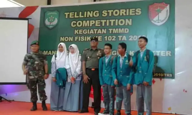 Sekitar 80 Pelajar SLA Ikuti Lomba Telling Stories Competition Dalam Giat TMMD Non Fisik Sekitar 80 Pelajar SLA Ikuti Lomba Telling Stories Competition Dalam Giat TMMD Non Fisik