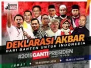 Sempat Beredar Berita Dibatalkan; Deklarasi #2019GantiPresiden Tetap Digelar di Kasunyatan