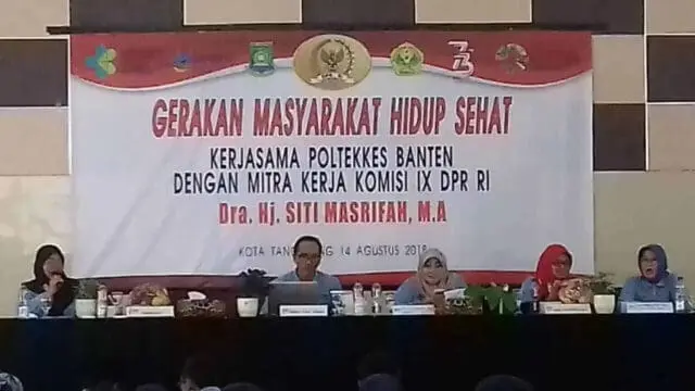 Komisi IX DPR RI Dan Kemenkes RI Gandeng POLTEKKES Banten Gelar Gerakan Masyarakat Hidup Sehat Komisi IX DPR RI Dan Kemenkes RI Gandeng POLTEKKES Banten Gelar Gerakan Masyarakat Hidup Sehat
