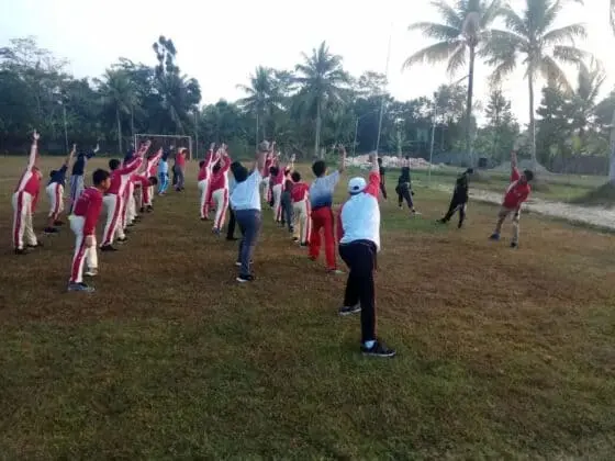 Petugas dan WBP Rutan Rangkasbitung Jadi Instruktur Senam di Pondok Pesantren La Tansa Dua