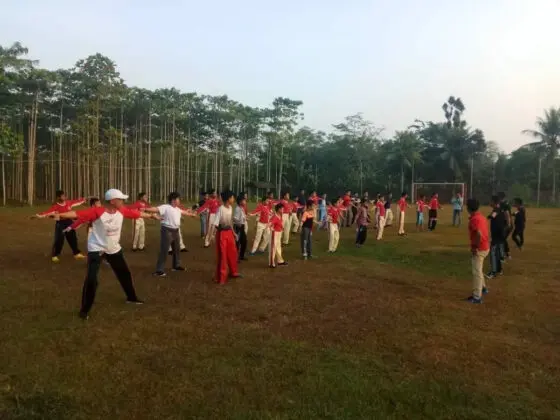 Petugas dan WBP Rutan Rangkasbitung Jadi Instruktur Senam di Pondok Pesantren La Tansa Dua