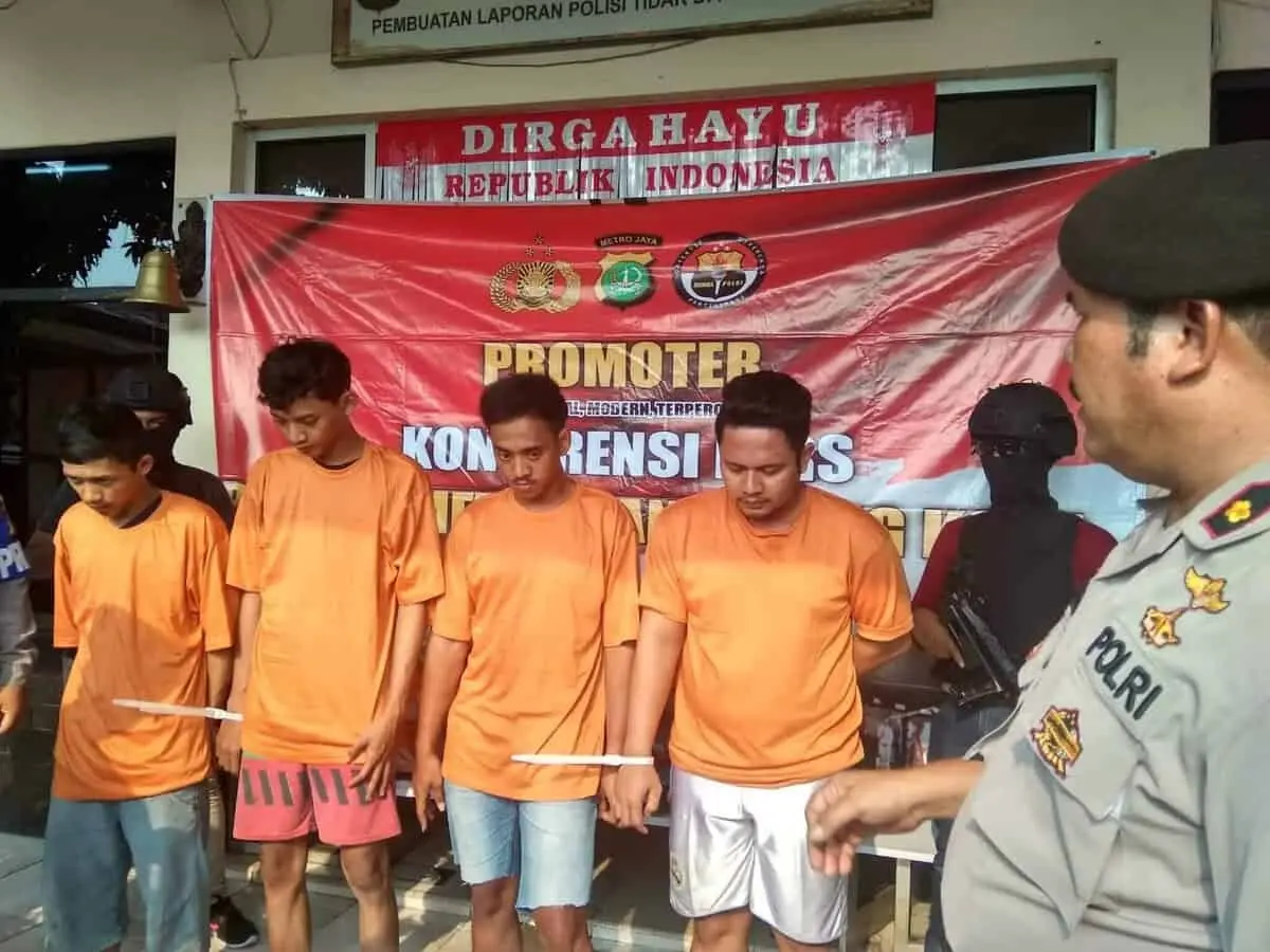 Edarkan Sabu Ditangerang, Sepekan 4 Tersangka Berhasil Digelandang Polisi